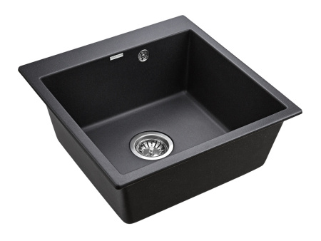 Кухонная мойка Paulmark KANTE 50 PM105152-BL 50х50 цвет черный